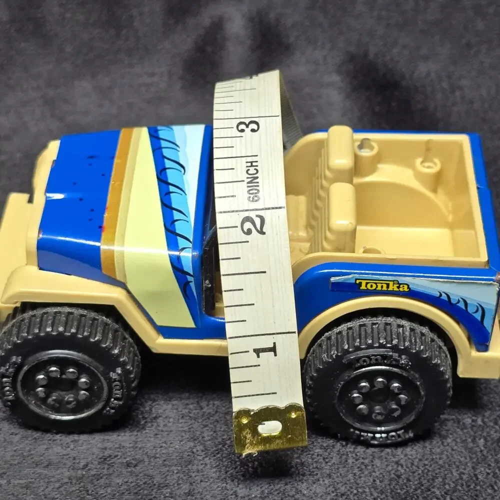 Vintage 1979 Tonka Jeep 812892 Blue Beach Waves Cruiser Car Vehicle